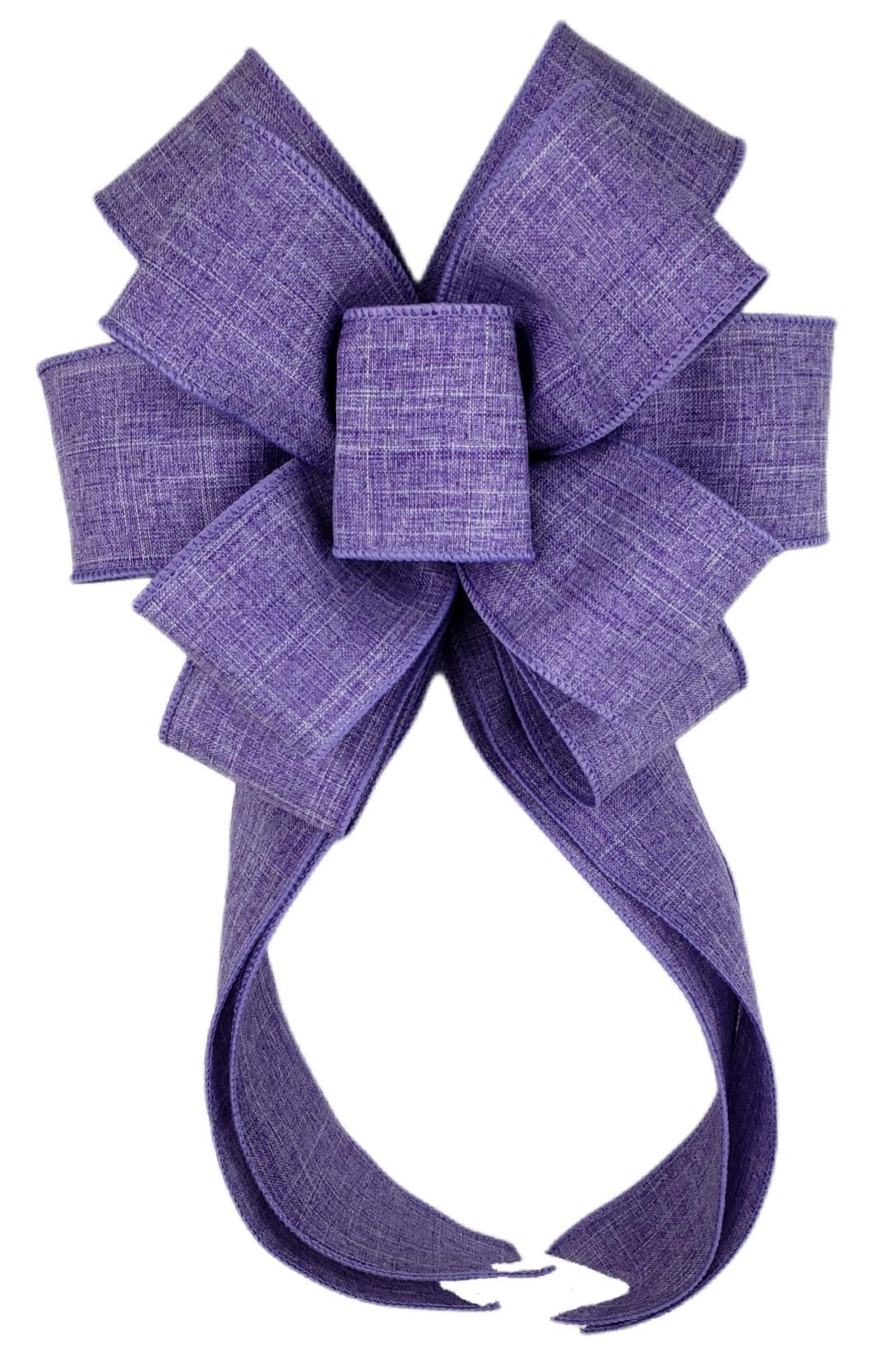 Solid Light Purple Lavender Bow for Wreath 10 x 18 inches