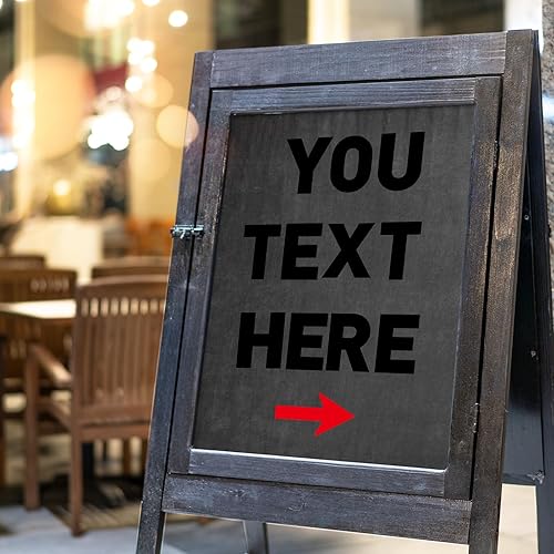 Miniatura 5 de Leinuosen 300 letras de letrero de 6 pulgadas impresas en letras de marquesina de 7 pulgadas, letras flexibles para exteriores, letras negras