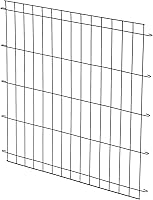 Vista 3 de MidWest Homes for Pets Panel divisor para jaula de perro de 24 pulgadas para jaulas de mascotas, ajusta el espacio habitable, se adapta a