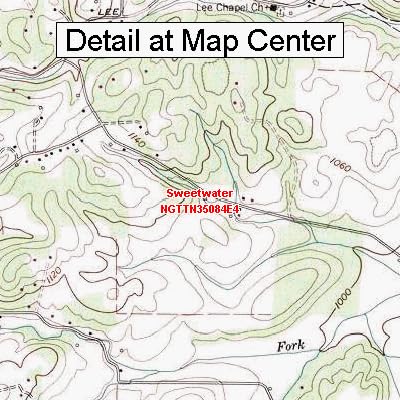 Amazon.com : USGS Topographic Quadrangle Map - Sweetwater, Tennessee ...