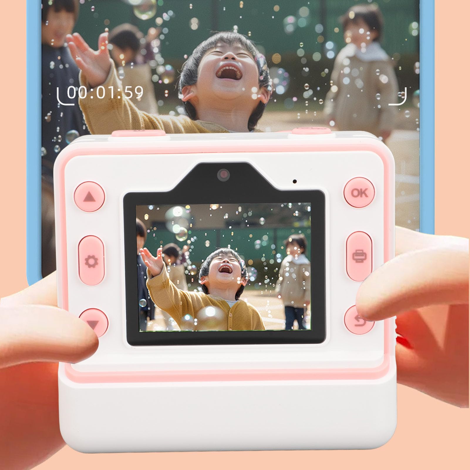 Kids Printing Camera,Kids Instant Camera , 1080P Instant Print Camera, 2.4 Inch Screen Children Digital Camera With 32GB Card, Toddler Camera Portable Toys For 3 4 5 6 7 8 9 10 - View #9