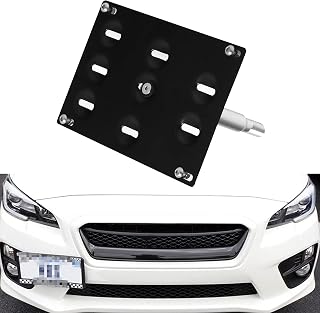 Teng Auto Front Tow Hook License Plate Bracket for Subaru BRZ Forester Impreza WRX STi for Scion FRS For Toyota 86