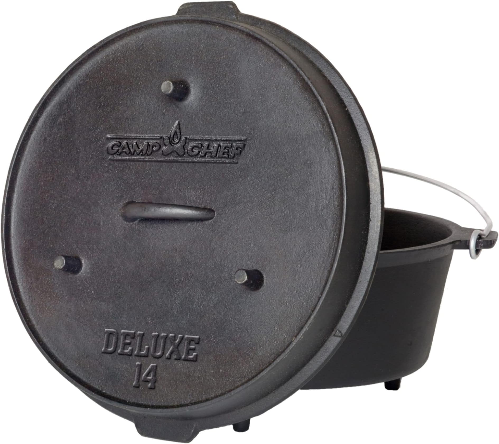 DO-14 Pre-Seasoned Deluxe 12-Quart 14" Dutch Oven with Lid