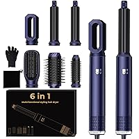 Spazzola Asciugacapelli & Air Styler 6 in 1, UKLISS Hair Styler con Arricciacapelli Automatico