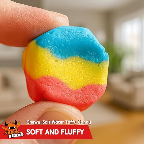 Miniatura 6 de Snack Attack Caramelos de agua salada envueltos individualmente a granel de 1 libra  Caramelos masticables de agua salada, sabores costeros