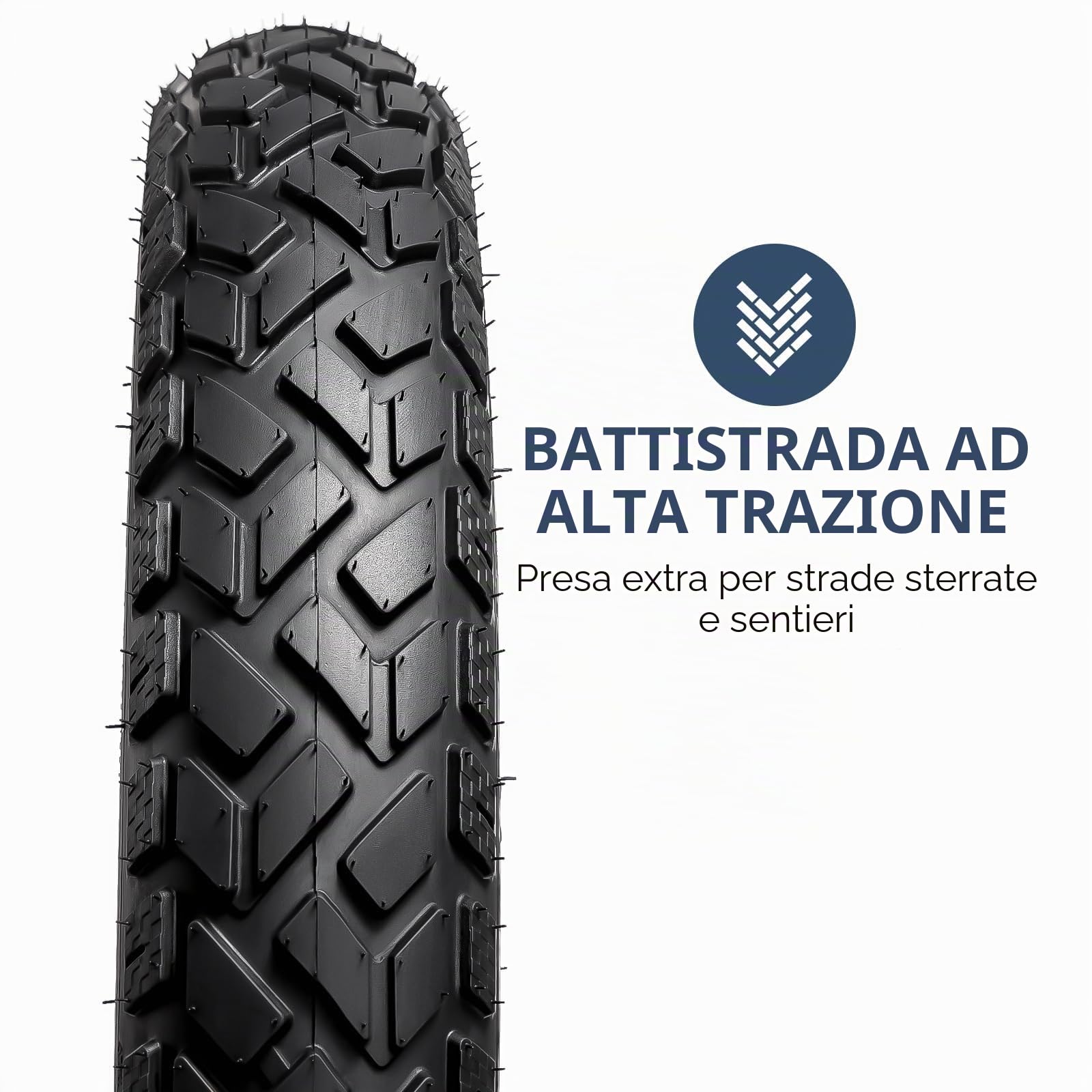 YUNSCM 2-PCS 20 pollici Fat E-bicicletta pneumatici 20x4.0/102-406 Compatible with Electric bicicletta 20x4.0 20X4 All-Terrain Directional Tread pneumatici (Y-1278)