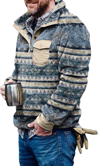 fleece pullover aztec