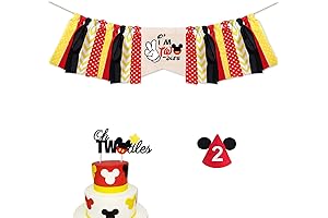 Cartoon Mouse High Chair Banner, I'm Twodles Highchair Banner and Oh Twodles...