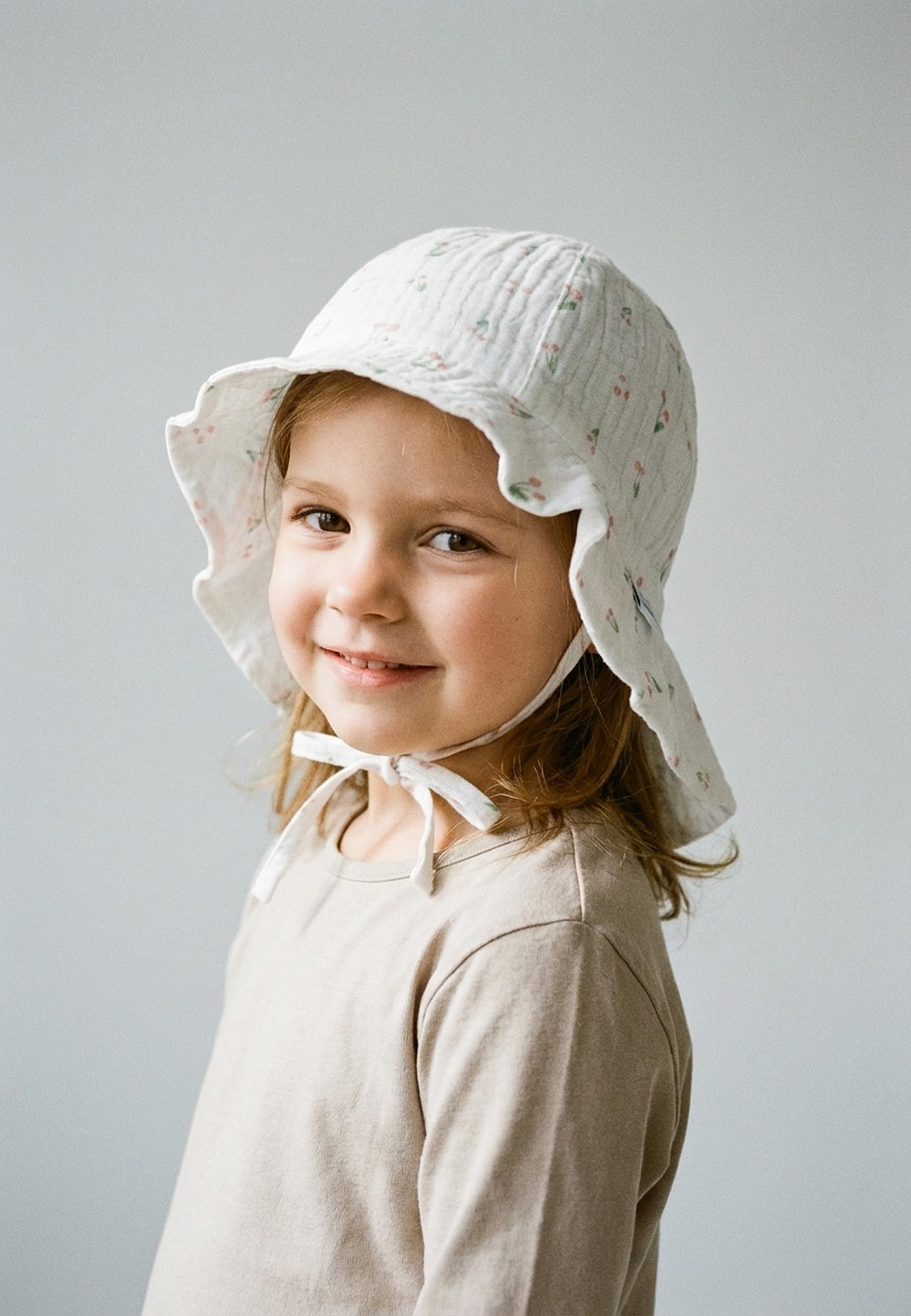 Sterntaler Sonnenhut Kirschen Cappello da Sole Unisex-Bimbi