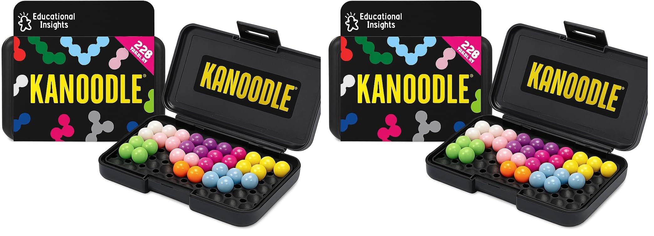 Kanoodle - 3D Brain Teaser Puzzles for Kids, Spatial Puzzle Games for Adults, Teens and Kids, Problem Solving Toys and Logic Puzzles, Single Player Games (Pack of 2)