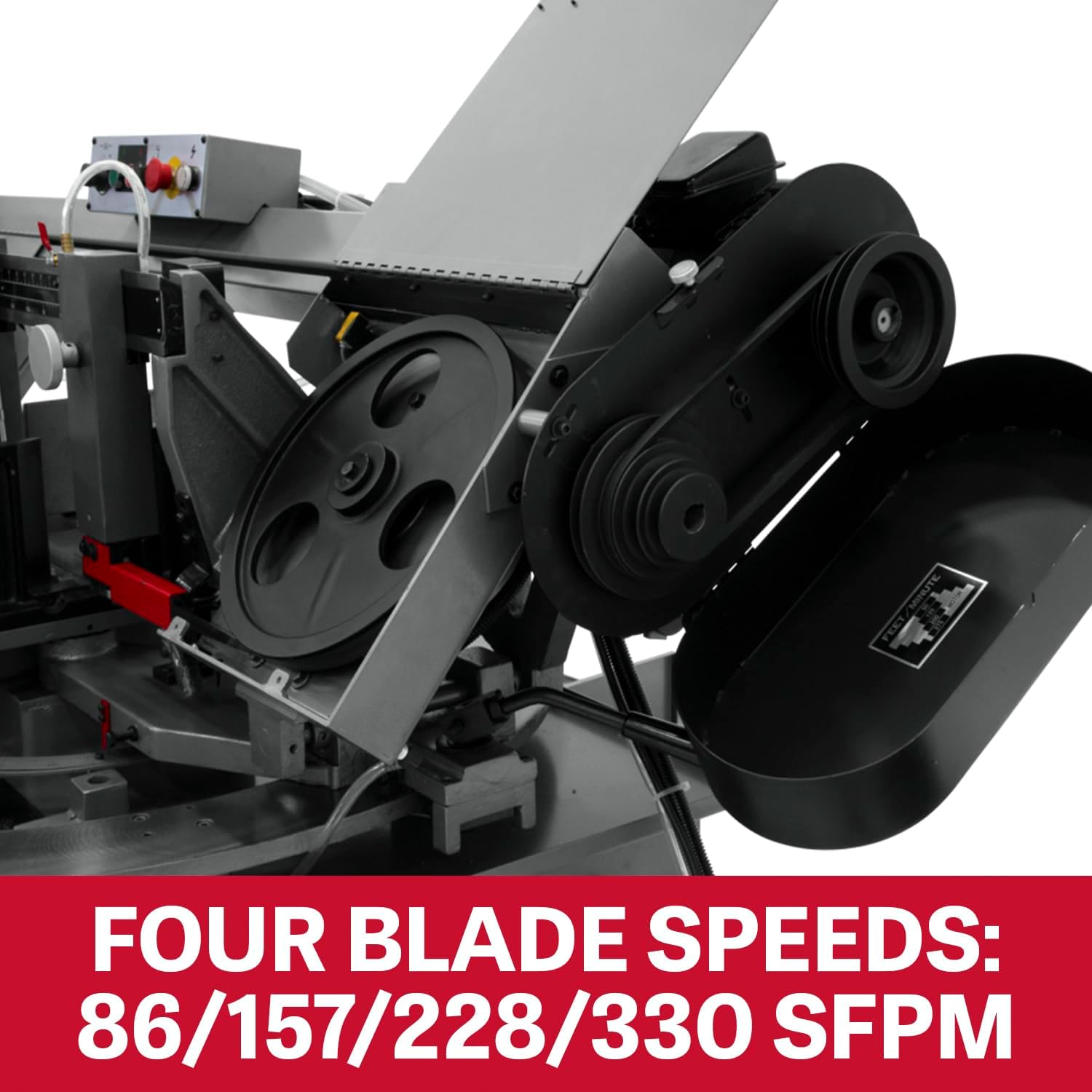 JET 10" x 18" Horizontal Dual-Mitering Bandsaw, 2 HP, 230/460V 3Ph (Model MBS-1018-3)