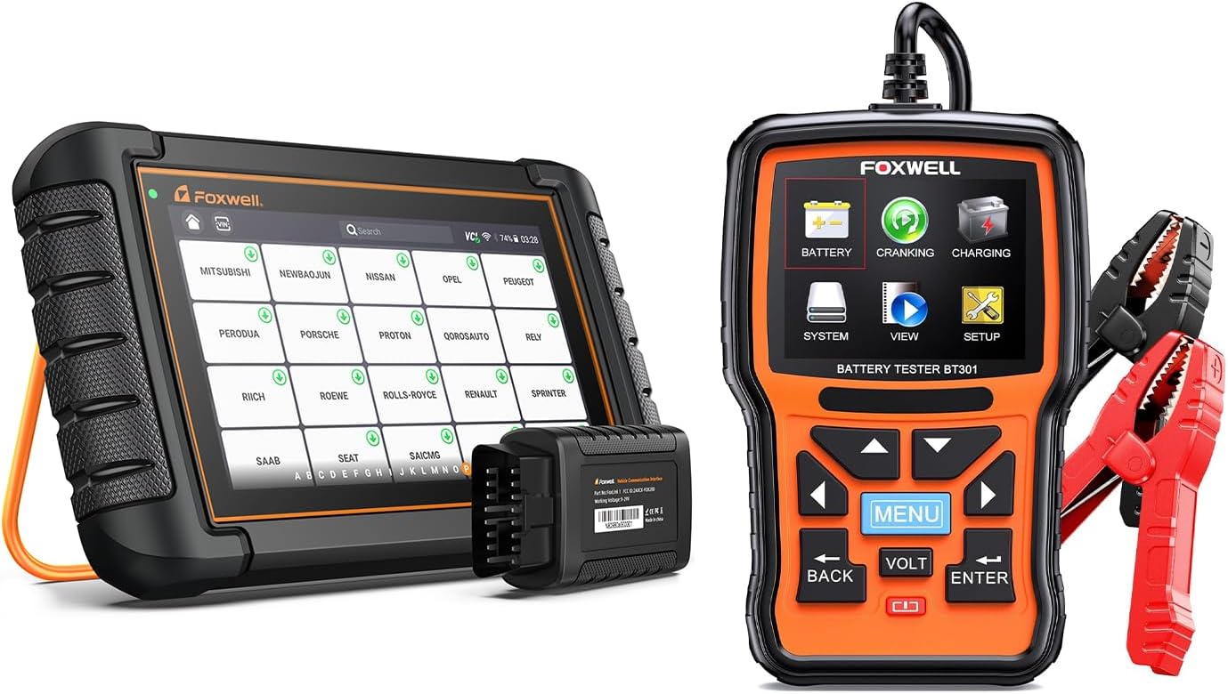 FOXWELL NT809BT Bidirectional Scan Tool with BT301 Car Battery Tester