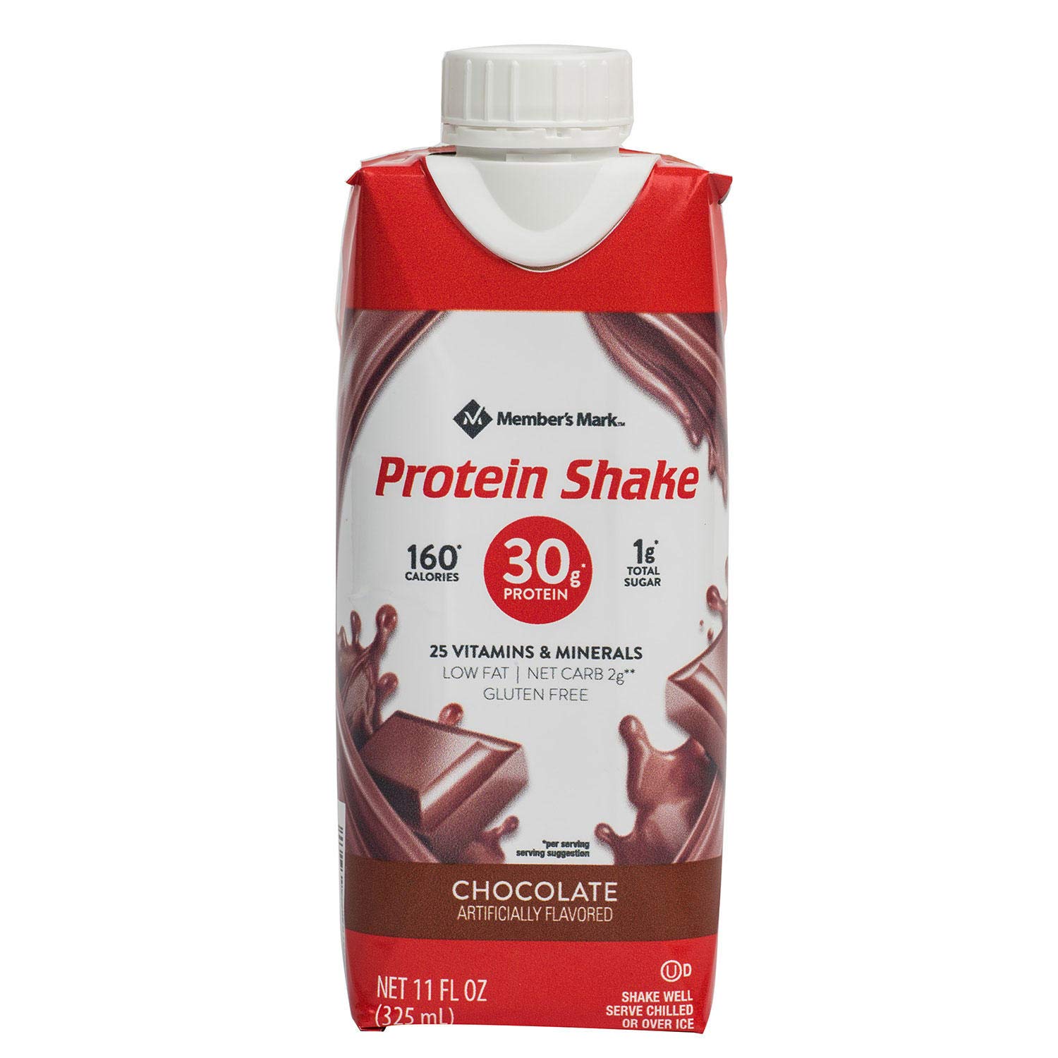 Member's Mark High Protein Chocolate Shake (11 Fl. Oz., 18 Pk.) Net 198 Fl Oz,, 198 Oz ()