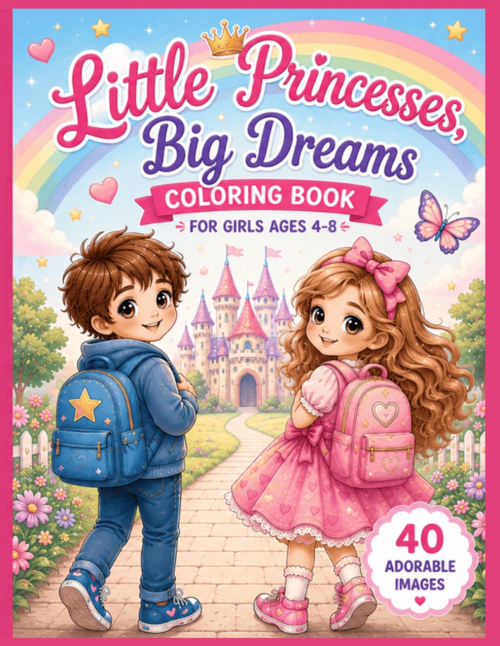 Little Princesses Big Dreams: Coloring Book for Girls Ages 4–8