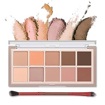 Amazon.com : Erinde 10 Colors Eyeshadow Palette, Matte Nude Eyeshadow