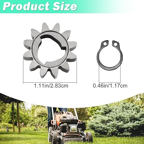 Miniatura 3 de Adefol 42661-VE2-800 engranajes + 42672-VE2-800 llaves de resorte y clips Kit de rueda de transmisión para cortacésped Honda HRR216HRS216,