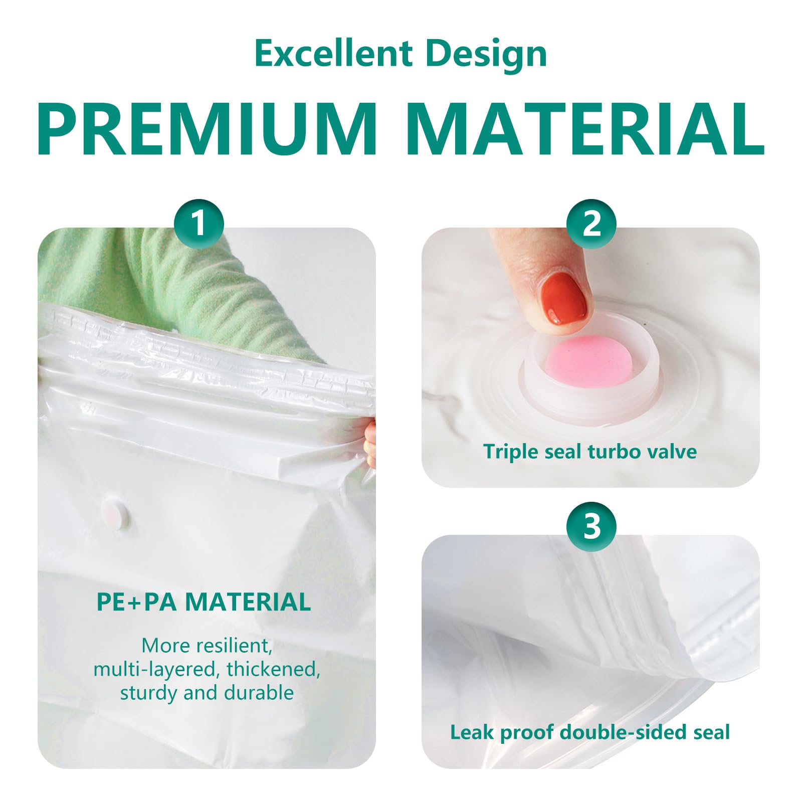 3-5 Stuks Vacuümzak En Pomphoes Voor Kleding Opbergen Grote Plastic Compressie Lege Tas Reisaccessoires Opbergcontainer 15 3-5 Stuks Vacuümzak En Pomphoes Voor Kleding Opbergen Grote Plastic Compressie Lege Tas Reisaccessoires Opbergcontainer 15