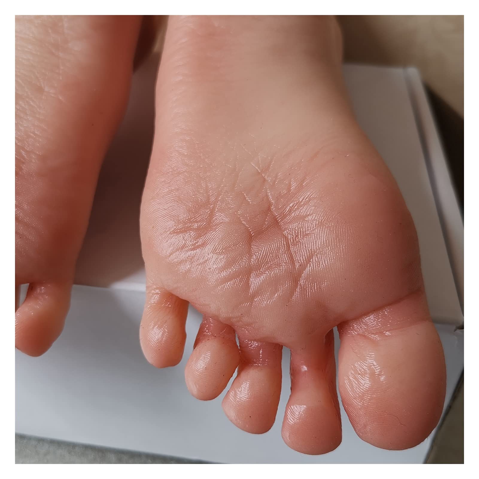 Model stóp kobiece widoczne naczynia krwionośne Manekin Silikon 1: 1 LifeSize for Manicure Art Jewelry Sockings TPE.(Toes No Bone,Right foot)