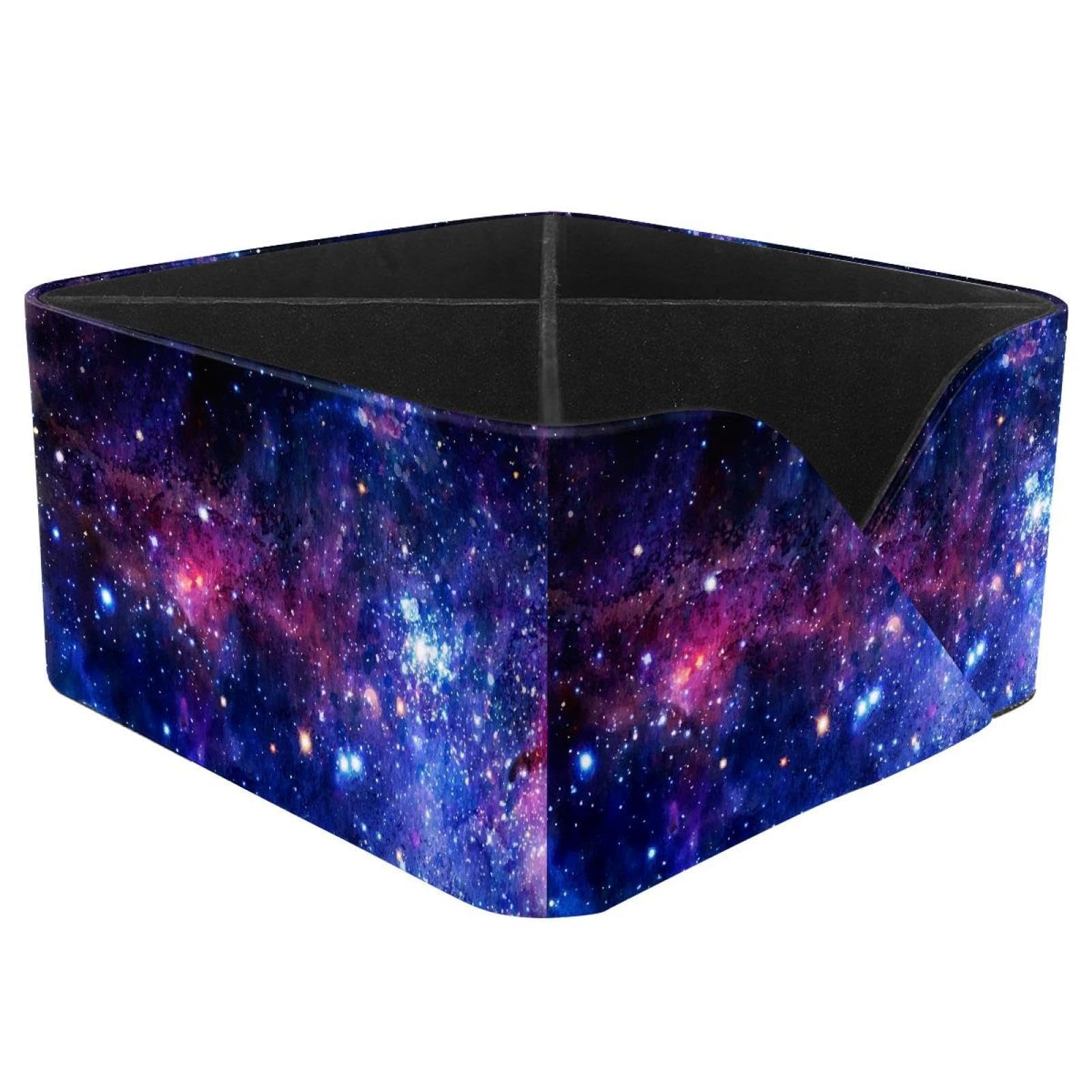 KengjuTesu Watercolor Stars Desktop Organizer Pen Holder, Rectangular Pencil Cup for Office, Study and Makeup Stations