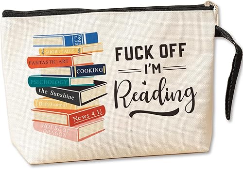 Bolsa de viaje vintage para mujeres y niñas, bolsa de aseo portátil para bibliotecarias, regalos de Navidad, cumpleaños, bolsa de maquillaje,