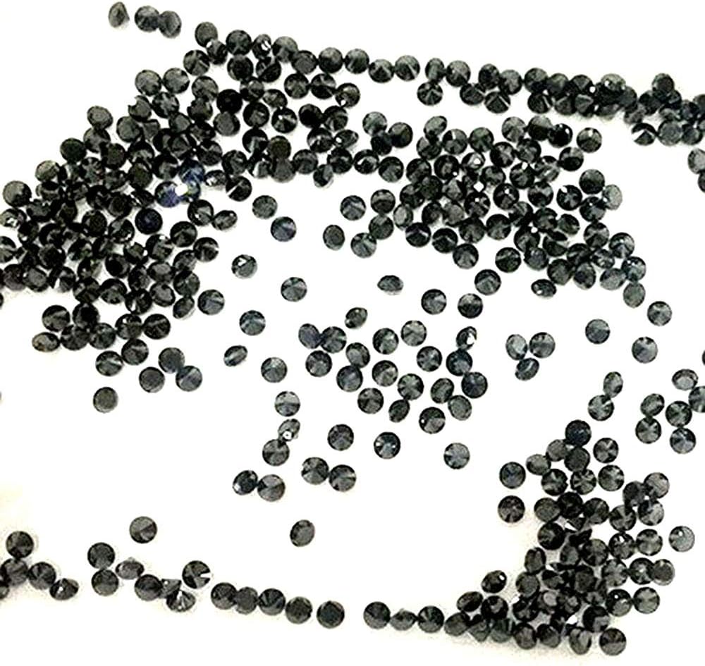 AAA Grade 100% Genuine Natural Black Diamonds lot Round 1.5mm EACH/ 5 Pcs per lot