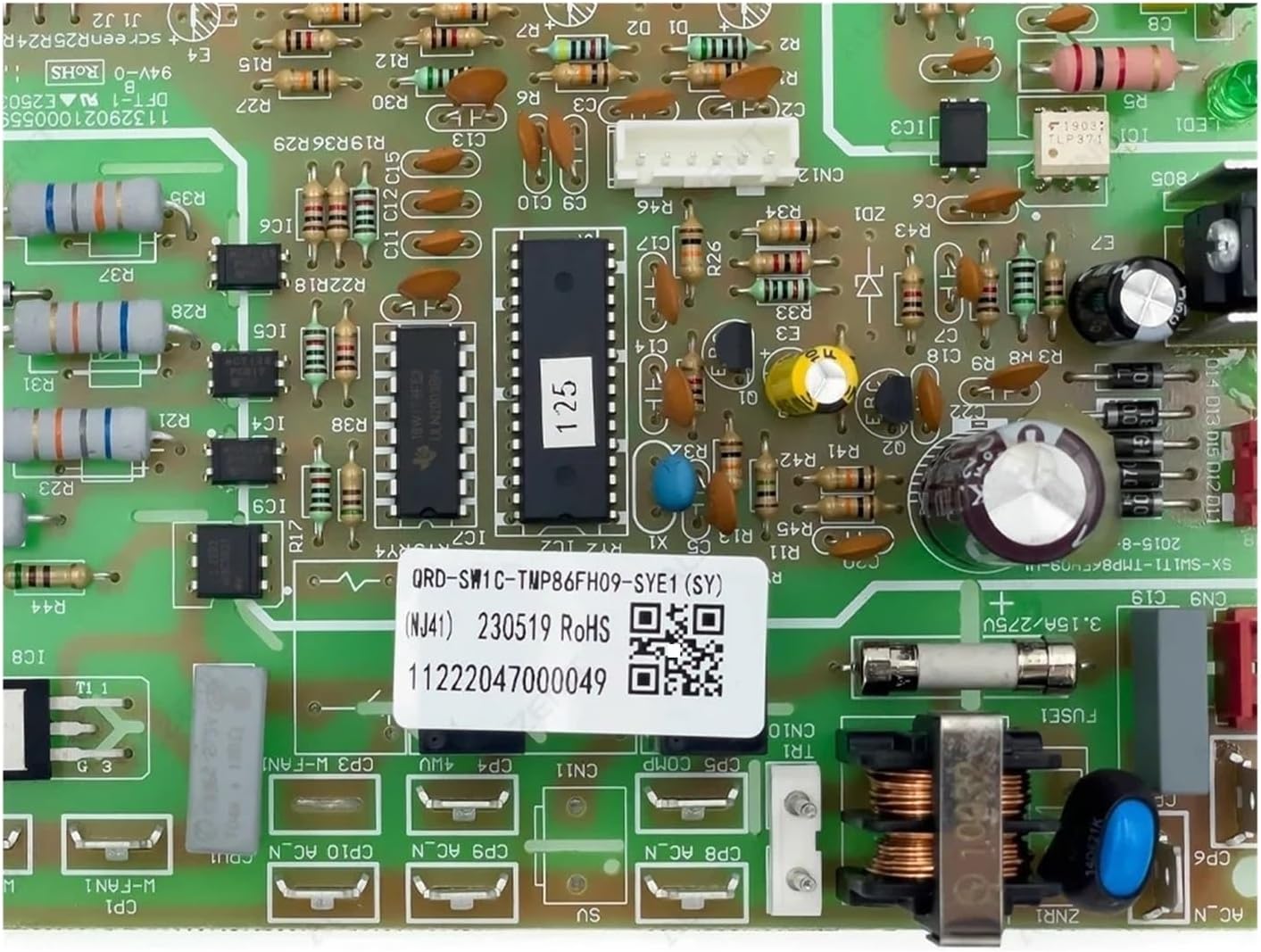 Air Conditioning Accessories，Compatible for AUX， Air Conditioning Control Board QRD-SW1C-TMP86FH09-SYE1 Circuit PCB 11222047000049