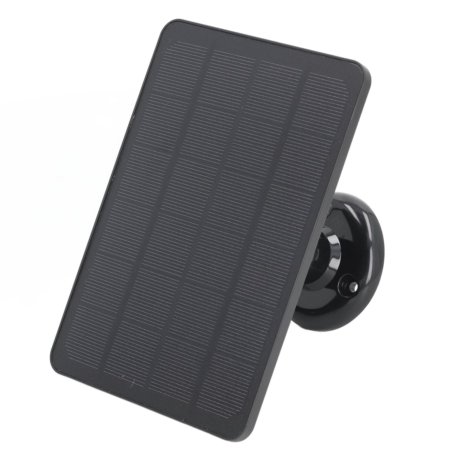 10W Solar Panel Charger, Professional IP65 Monocrystalline Silicon Portable Solar Powered Kit with Magnetic Connector for Go 2, Floodlight Cameras (Black)-image-2