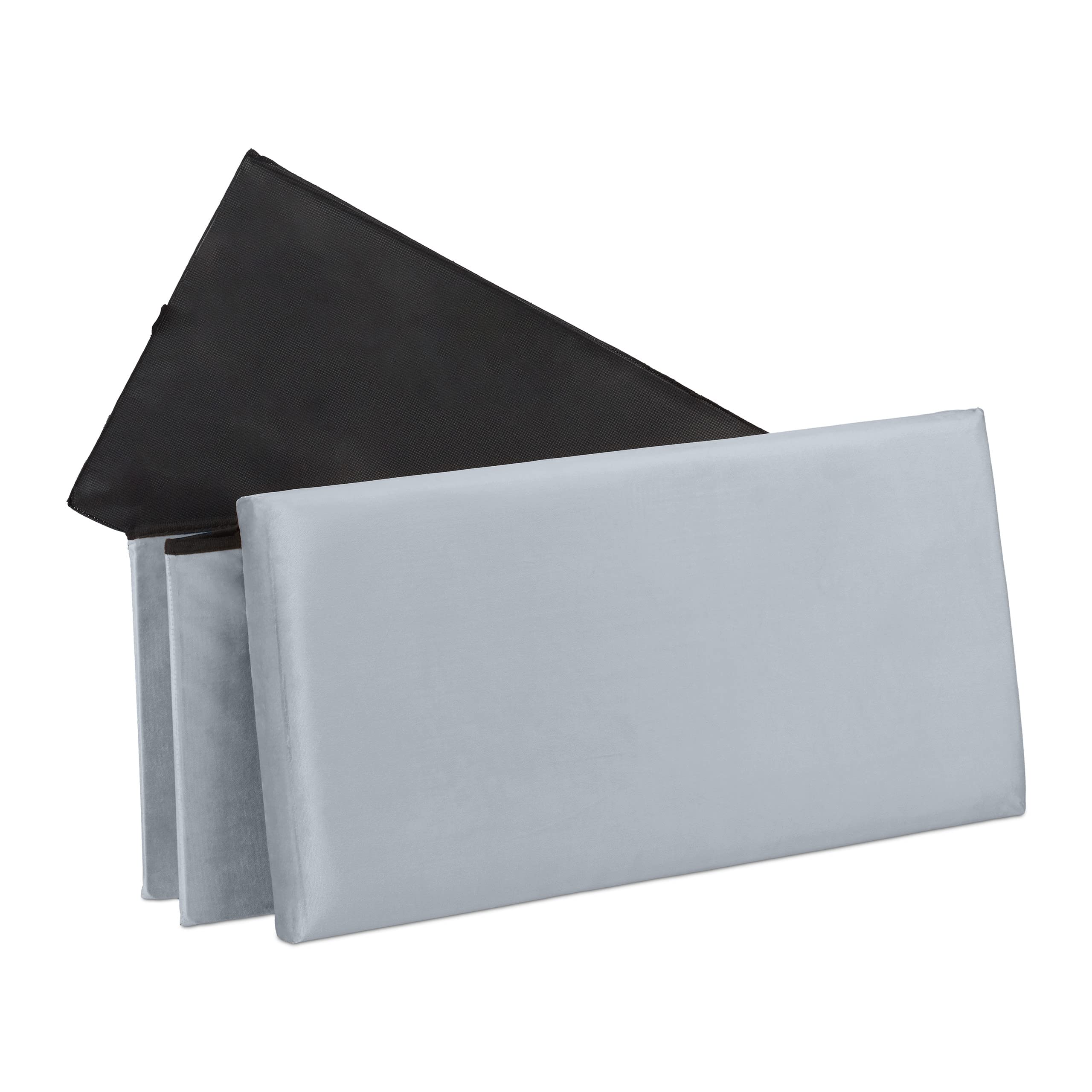Mrs. Jones Opbergbank 80 liter fluwelen bekleding stoffen zitbank crème