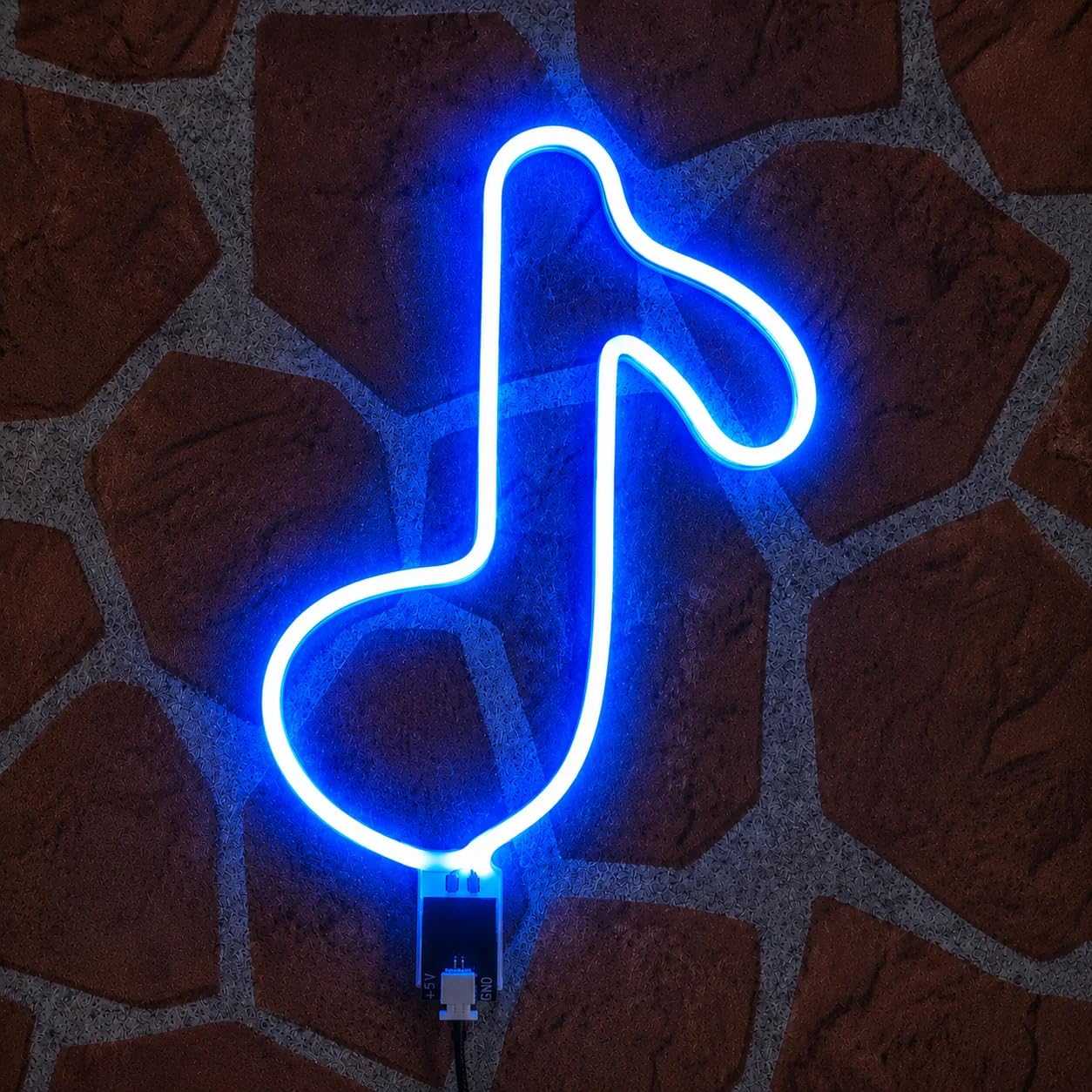 Music Note LED Neon Wall Light | Musical Note Neon Sign for Bedroom Gaming Room Studio Decor (Mini)-image-39