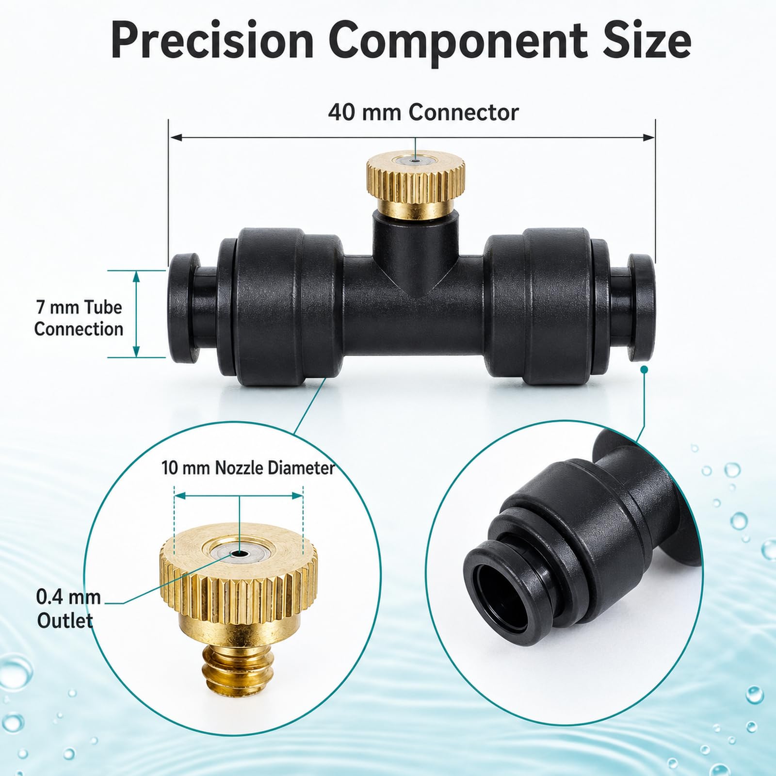 Impianto Irrigazione Giardino,Giardino Irrigazione Serras System,Kit Irrigazione Goccia Giardino,Leak-Proof And Rust-Proof,Wear-Resistant,Suitable for Patios And Potted Plants