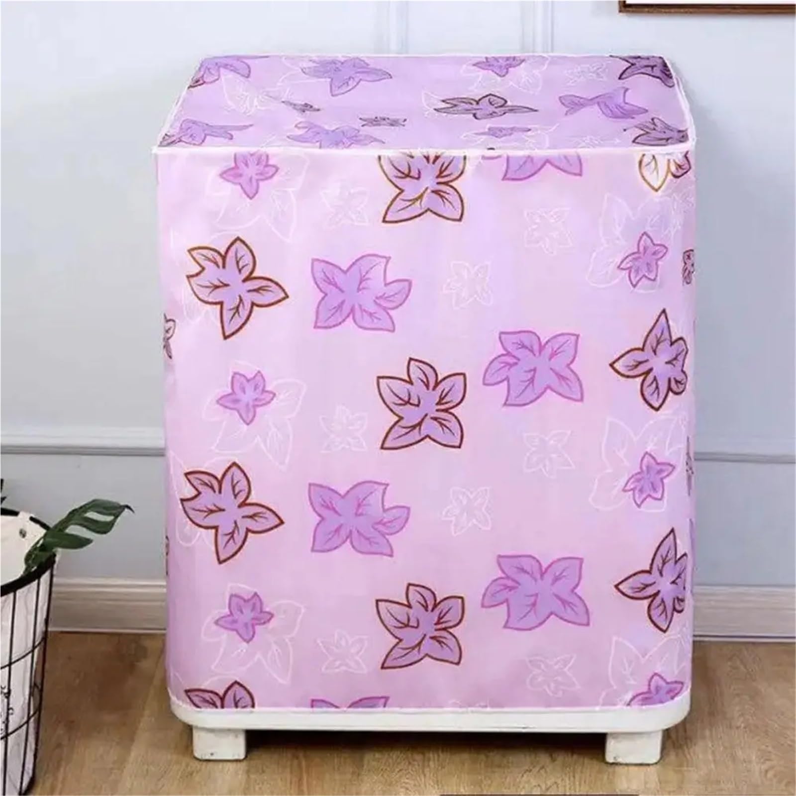 2 pezzi di copertura for lavatrice impermeabile resistente al sole, cerniere, for asciugatrice, forniture for la casa per Interno(Pink A)