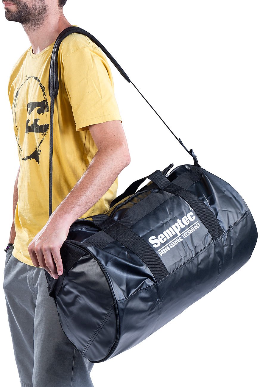 Semptec Urban Survival Technology Sporttasche LKW Plane: 2in1-Rucksack-Reisetasche aus reißfester LKW-Plane, 65 l (Reisetasche Rucksack Kombi, mit Rucksackfunktion, Damen)