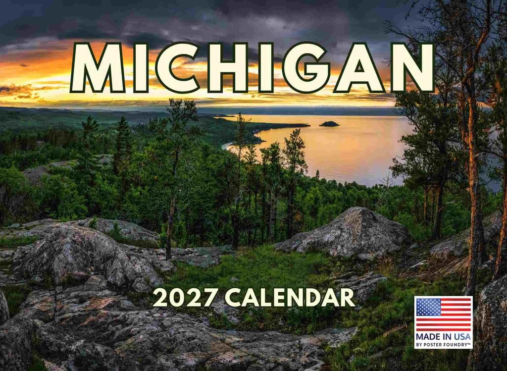 Michigan Calendar 2027 Monthly Wall Calender 12 Month — image 1