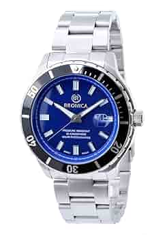 ブロニカダイバーズウォッチ 黒/赤 ステンレス ブロニカダイバーズウォッチ 黒/赤 ステンレス