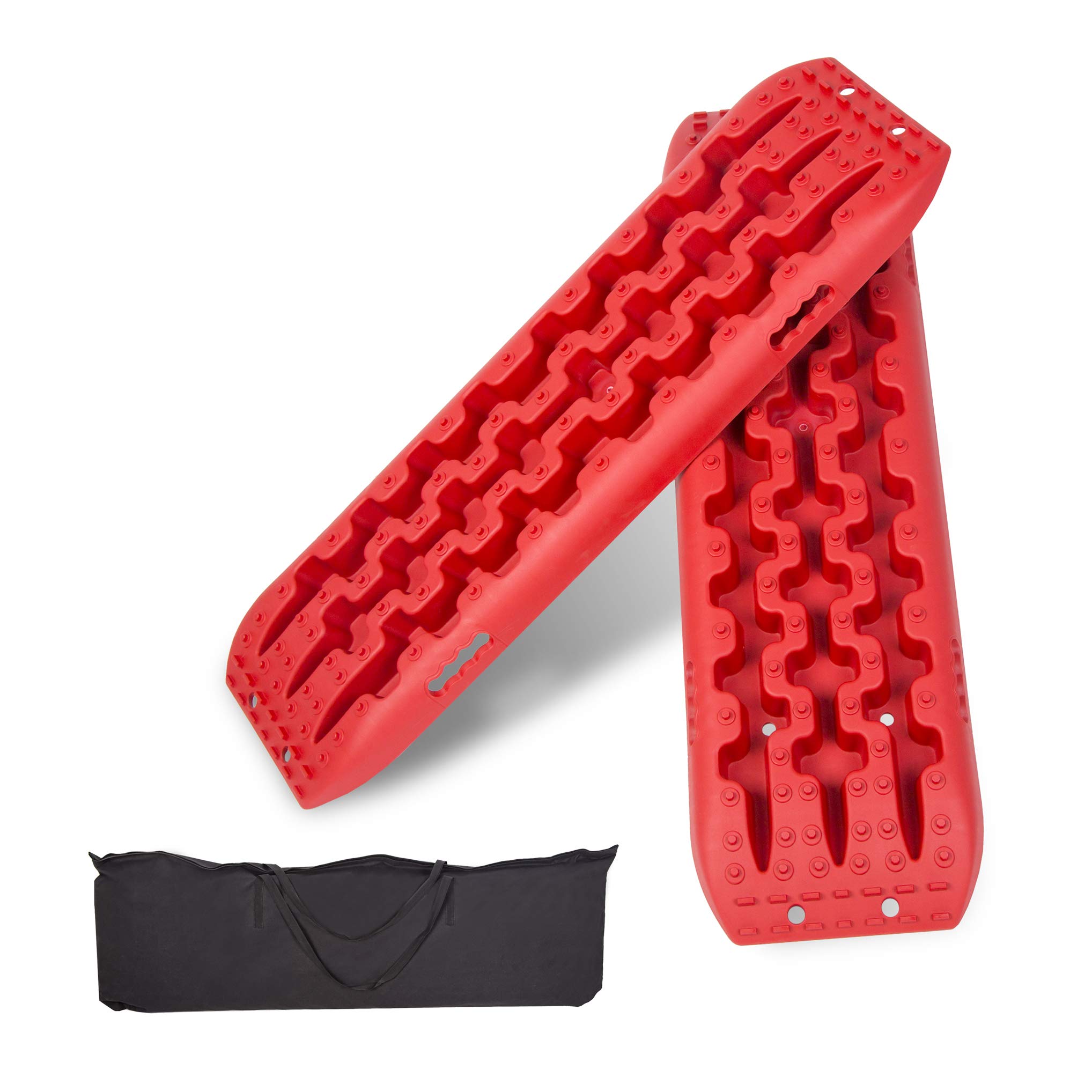 ECOTRIC Traction Boards Recovery Tracks Tire Ladder 4WD Mat with Storage Bag