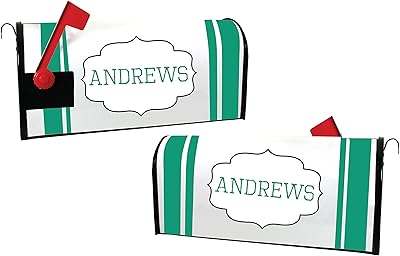 Custom Magnetic Mailbox Cover Personalized with Last Name