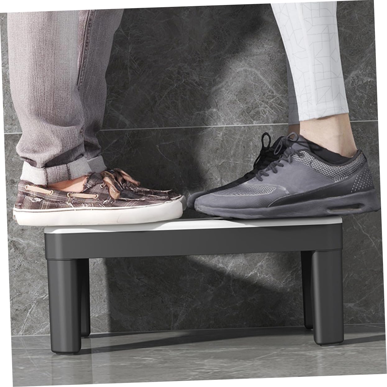 COLLBATH Toilet Stool Squat Adult Heavy Duty Step Stool for Bathroom Easy Squatting