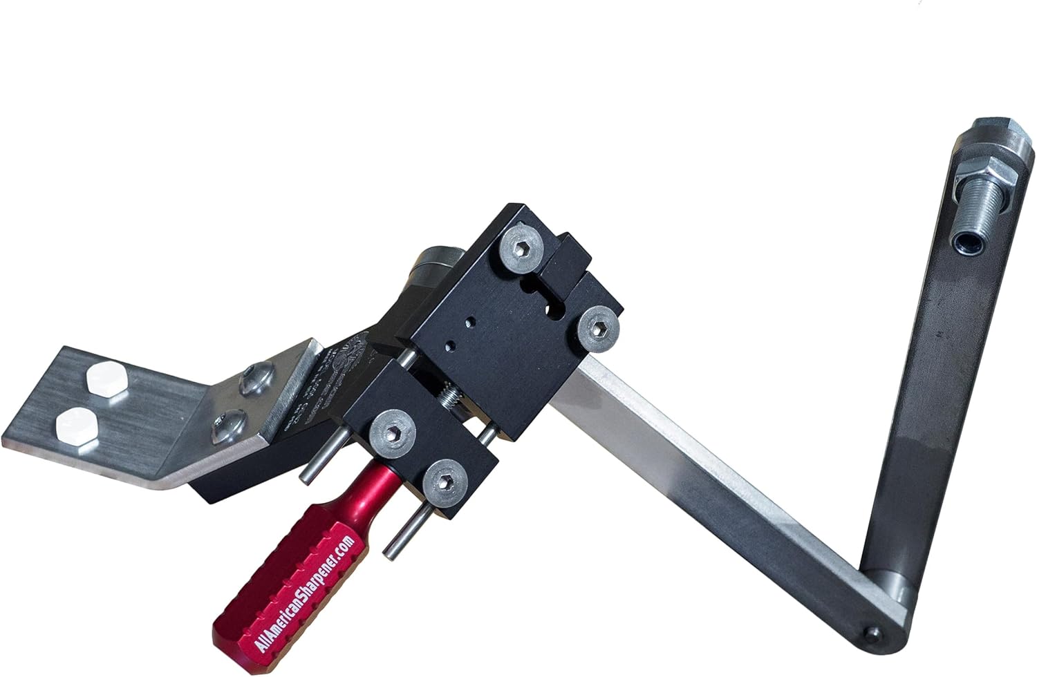 Authentic All American Sharpener Model 5005 Gen 2 - Invented and Made in the USA (15°-45° Adjustable Lawn Mower Blade Sharpener for Right and Left Hand Blades)…