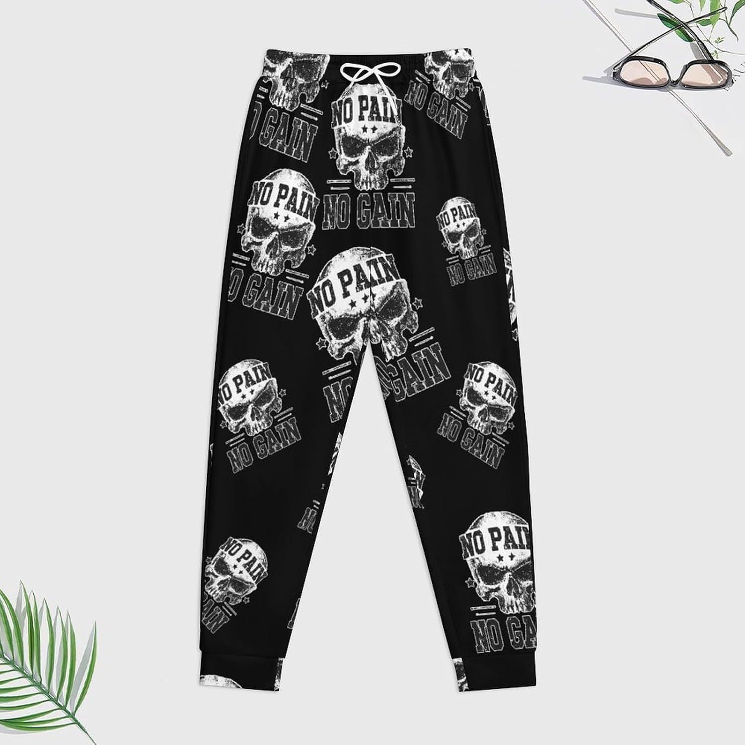 Grunge No Pain No Gain Camouflage Mens Hoodies for Women Sweatsuit Sweatshirt And Sweatpant Tracksuit Jogging Suits