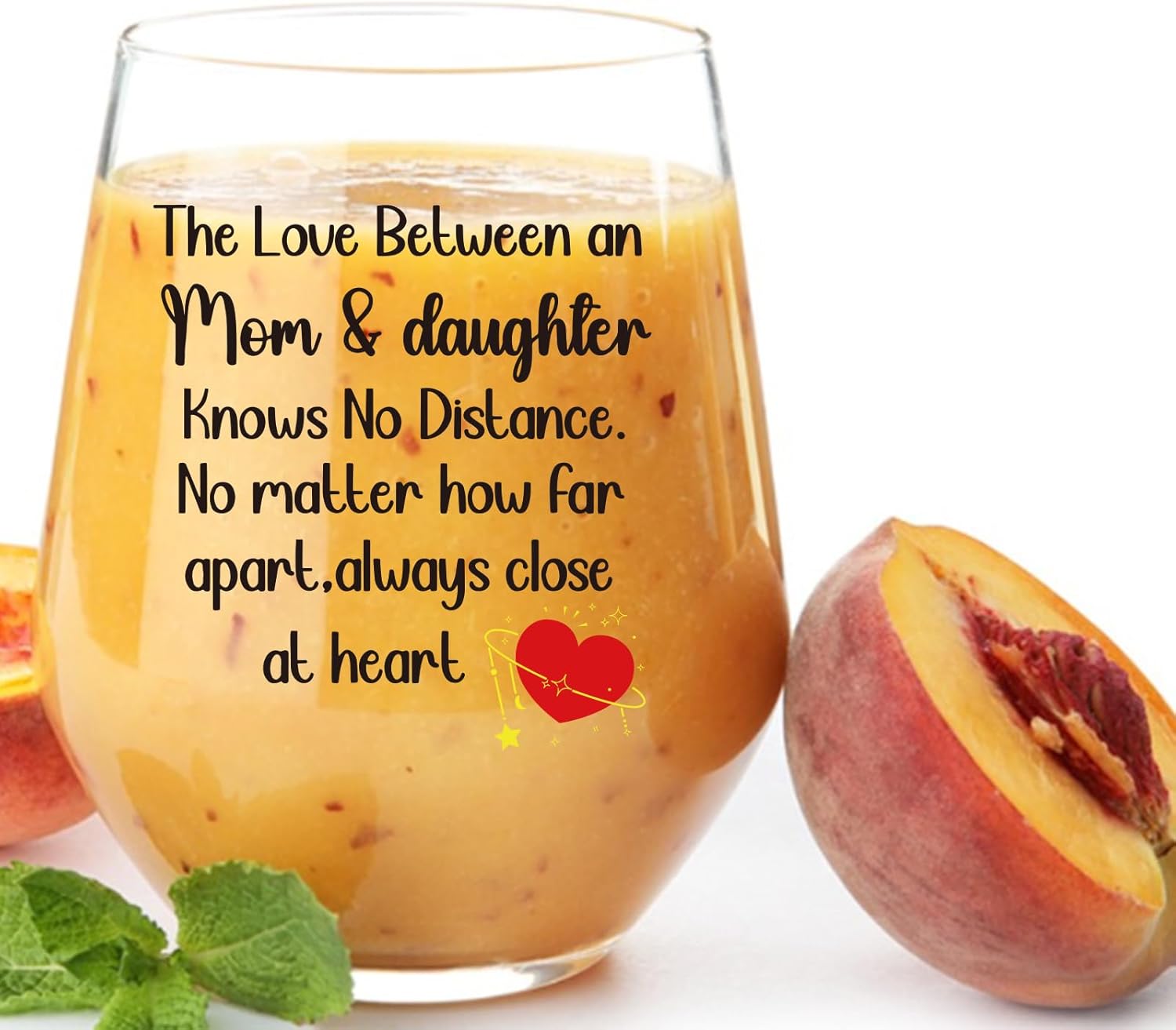 Gifts for Mom from Daughter,Christmas,Mothers Day,Birthday Gifts for Moms,The Love Between an Mom & Daughter 15 Oz Wine Glass - Image 6