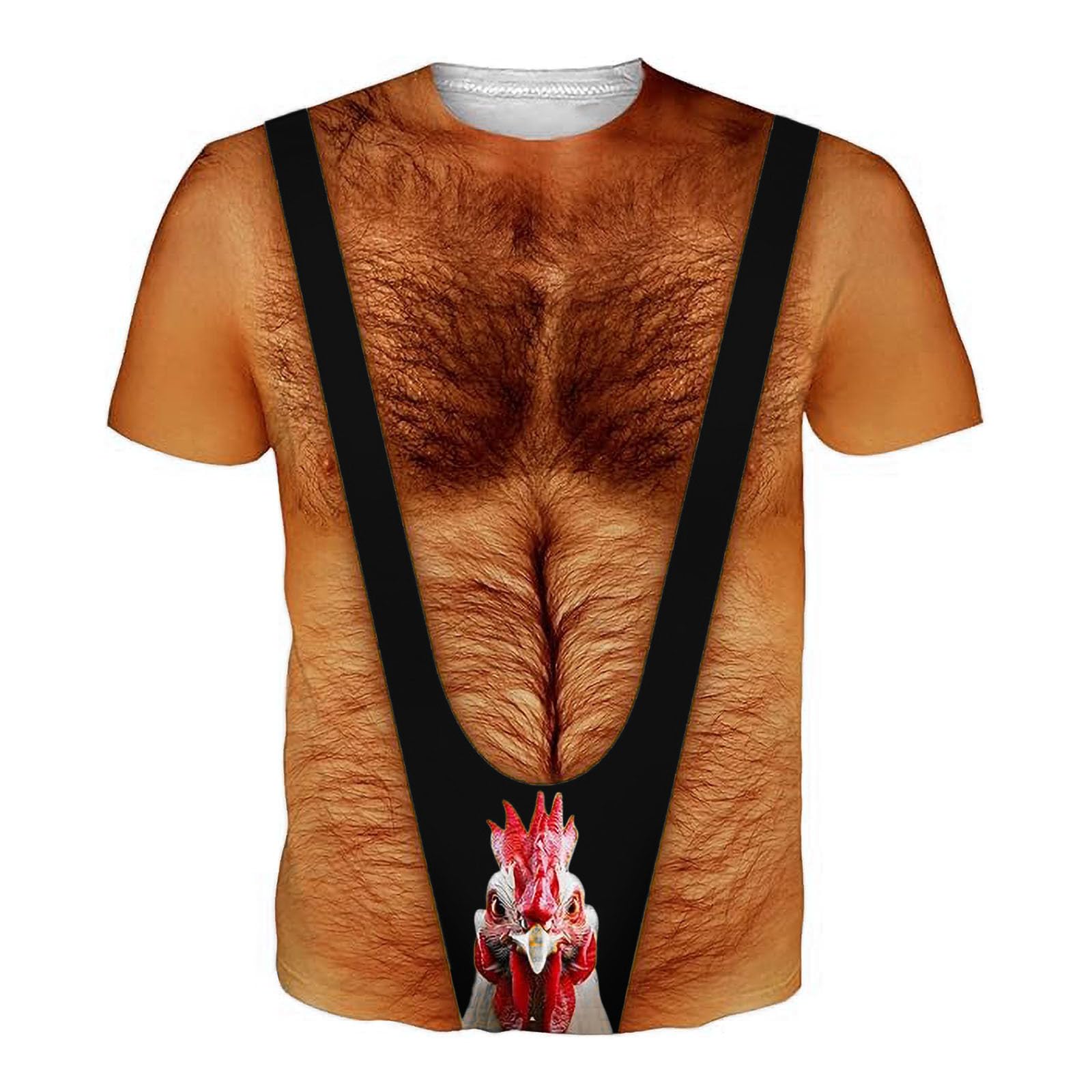 Muscle Shirts Men's Funny Shirt Outdoor Carnival Costume Unisex Beer Costume Round Neck Ugly T-Shirts with 3D Sexy Print Running Shirt Muscle Fancy Dress Costumes, O Black, L