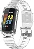 Case With Band Compatible with Fitbit Charge 6/Charge 5/Charge 4/Charge 3,Shockproof Rugged Band Strap for Fitbit Charge 5 with Bumper Case Cover Men Women