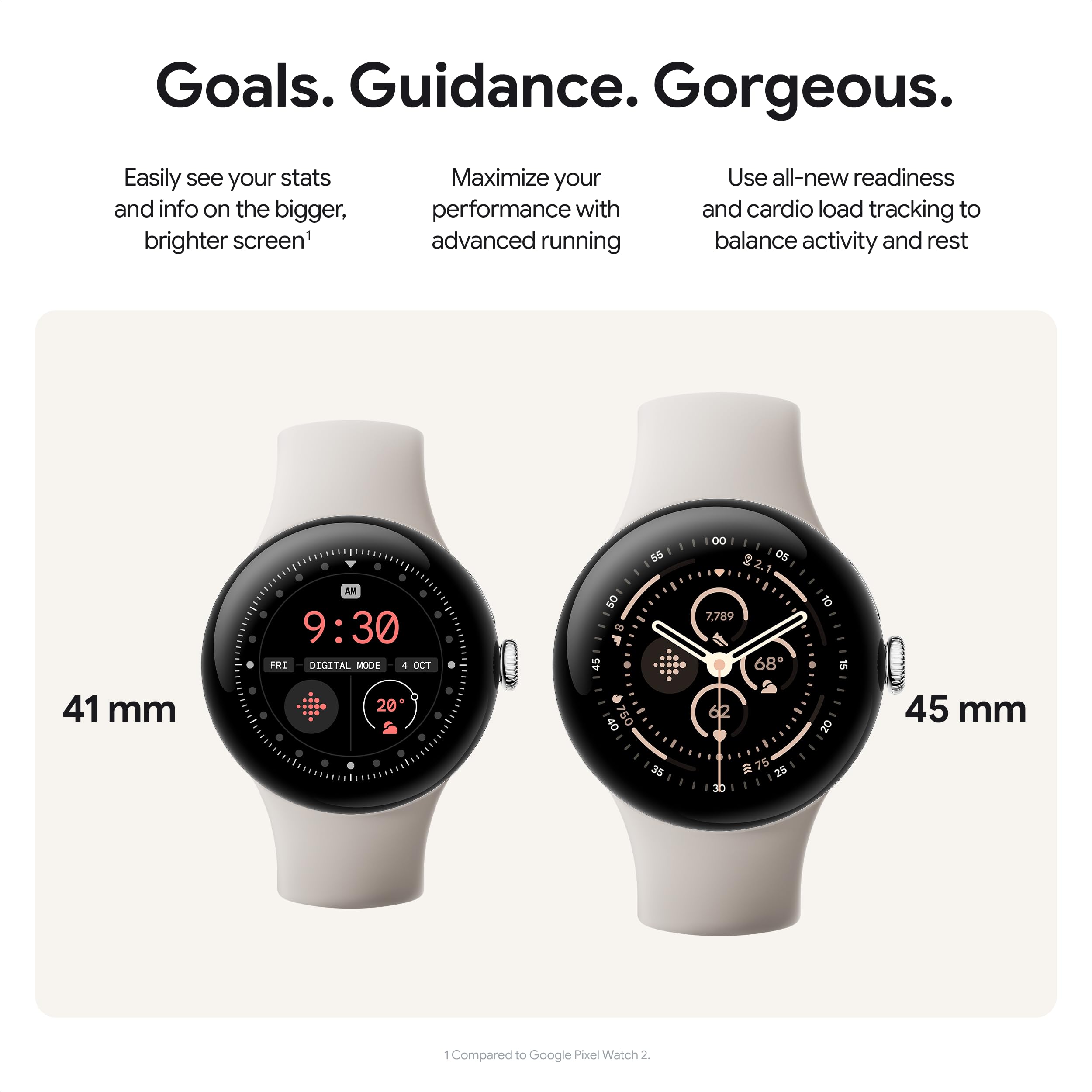 新品未開封　Google pixel Watch hazel Google Pixel Watch 3 (45mm) - Matte Hazel Case - Hazel Band - Wi