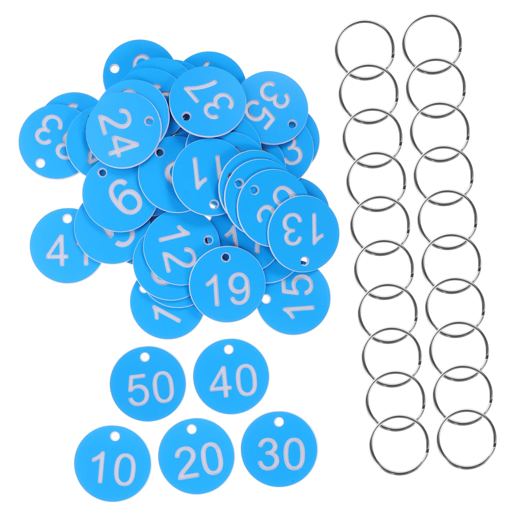 SHINEOFI 5sets Targhette Numeriche Per Valvole Etichette Per Chiavi e Per Organizzazione e Industriali