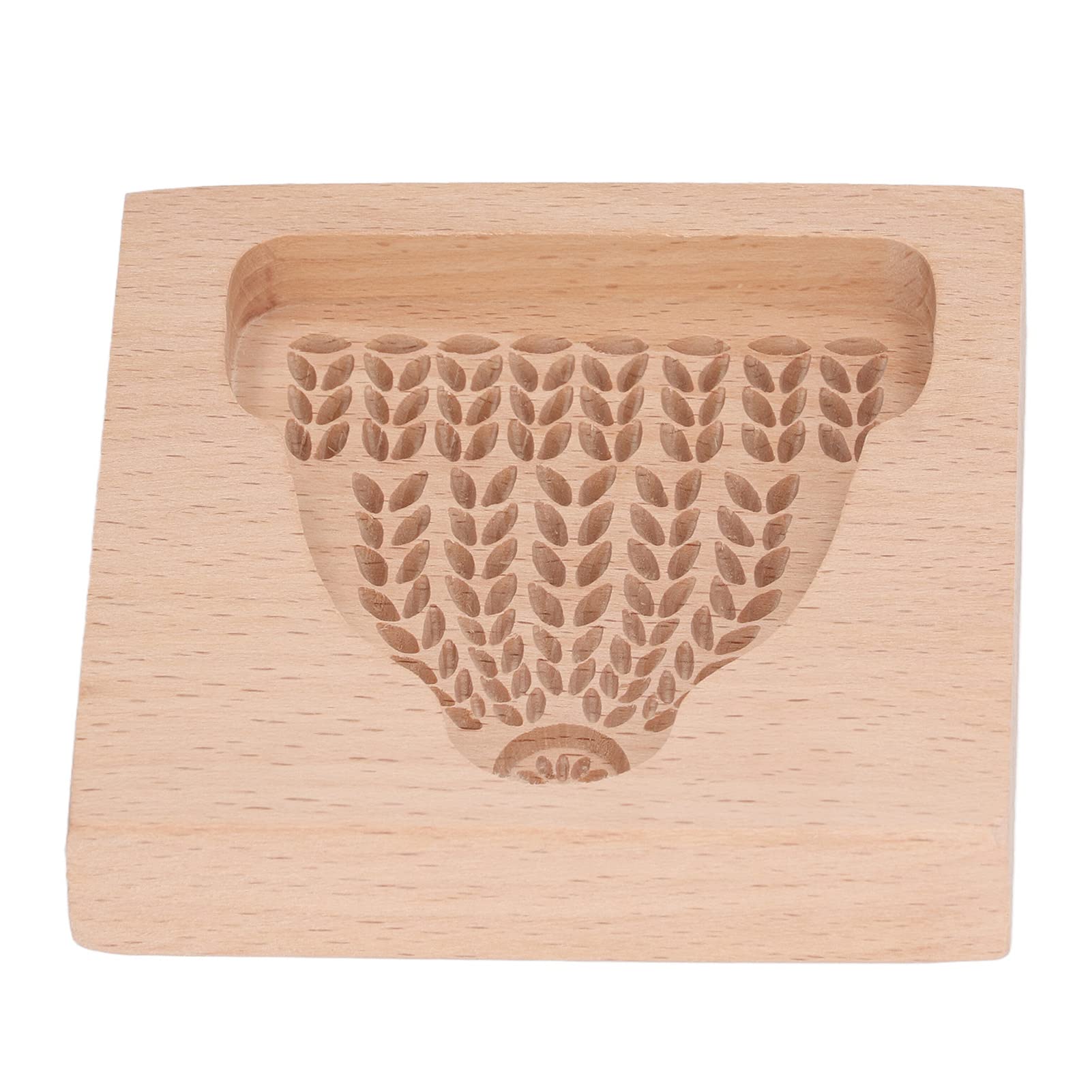 Keksausstecher, Plätzchenformen aus Holz, Kekse, Plätzchenform, geschnitzter Plätzchenausstecher, Lebkuchen-Keks-Pressstempel, Prägeform in Form einer Weihnachtsmütze