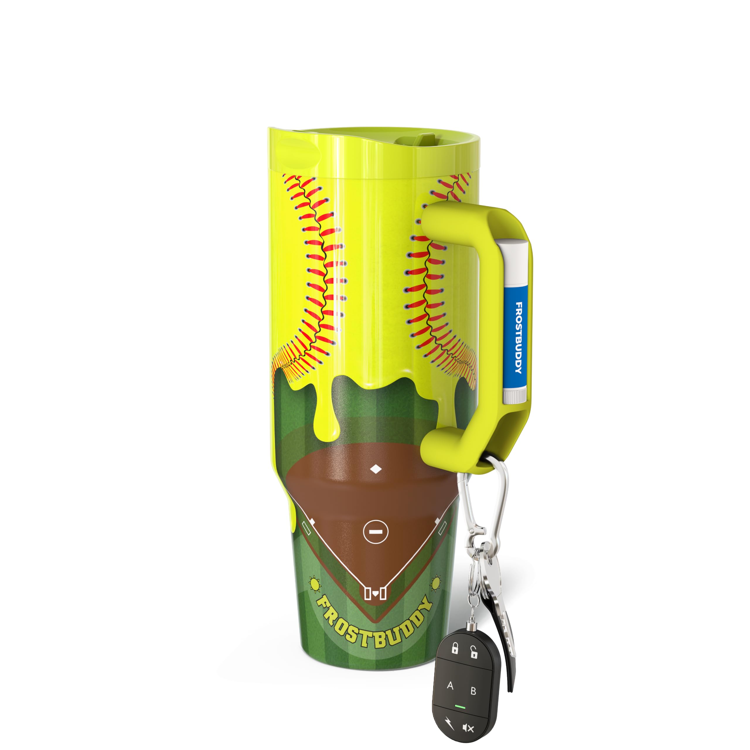 Frost Buddy Thicc Buddy 40oz Tumbler - Spill-Proof Flip Lid (Softball Drip1) โ image 1