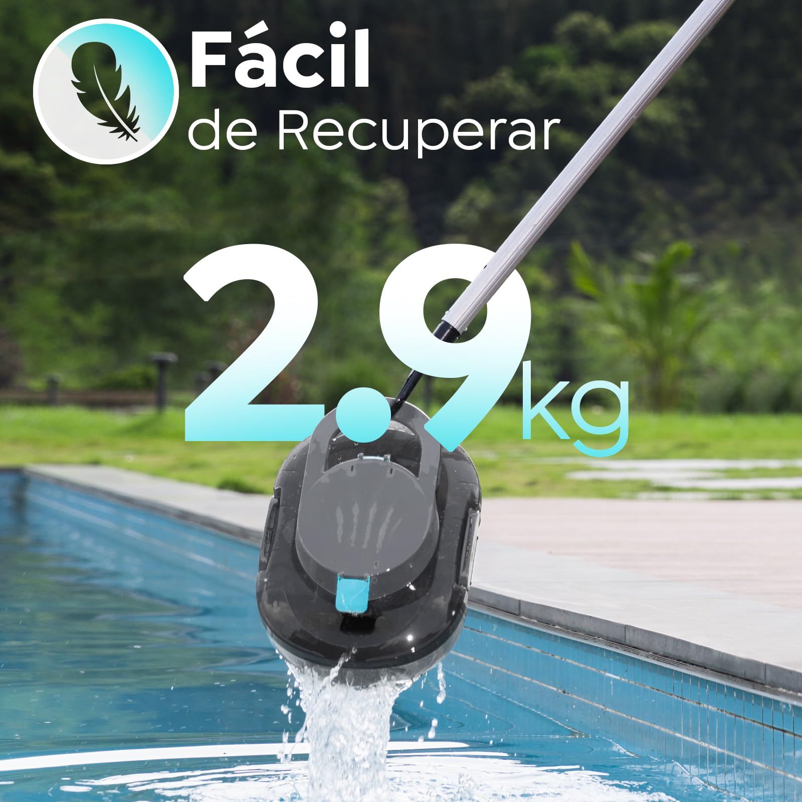 S1PRO (2026 Upgrade) Robot de Piscina, 120 Min de Autonomía Robot Limpiafondos Piscina Sin Cable con Doble Motor, Autoaparcable, para Piscinas de Fondo Plano 95m², Gris Oscuro