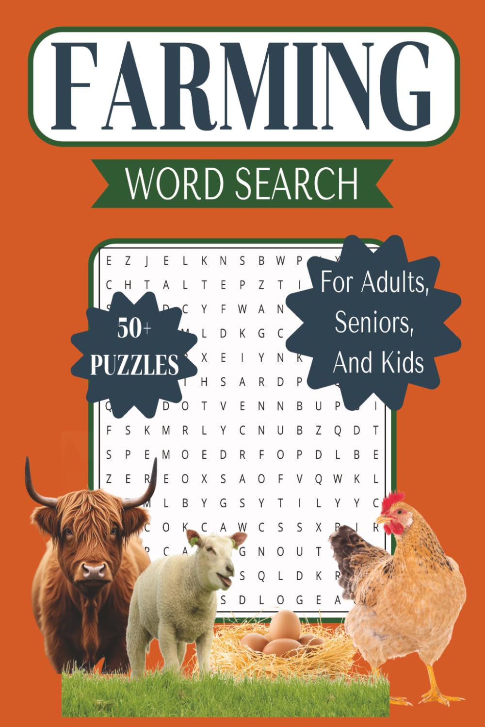 Farming Word Search: Farm Life Word Search: Relaxing Countryside Puzzles for Adults and Seniors (6x9 Travel Size)