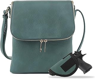 JESSIE & JAMES Cheyanne Concealed Carry Crossbody Bag with Lock and Key
