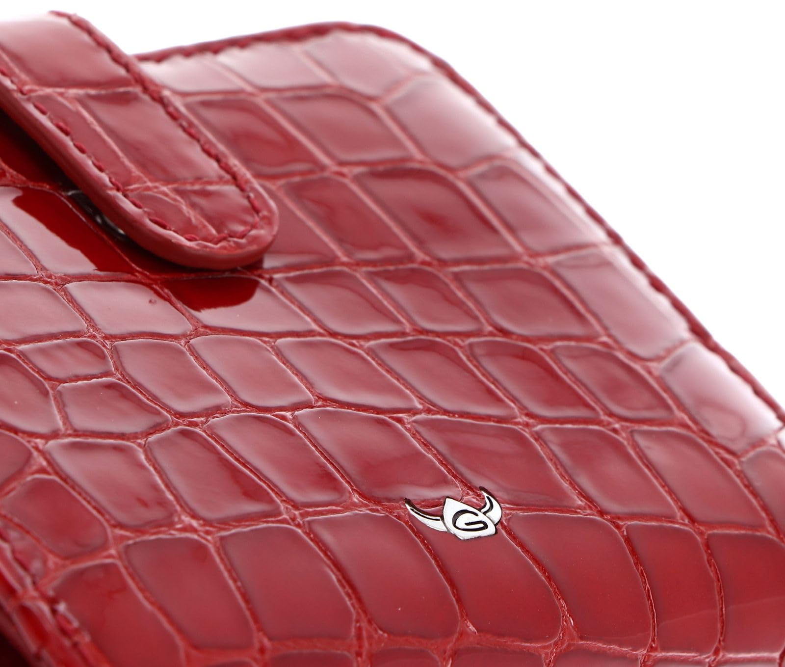Golden Head Leder Geldbörse Cayenne RFID Protect Minibörse mit Riegel 1006 Kirsche rot